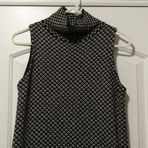 ZARA knit cowl neck patterned dress M